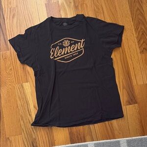 Element Black Tee with Brown Graphic